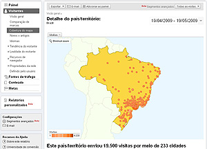 Google Analytics - Cobertura do Mapa