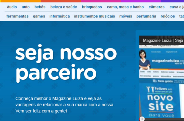 Magazine Luiza quer fomentar parcerias no e-commerce