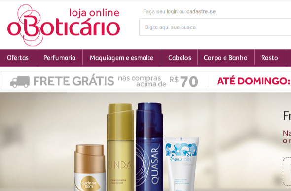 Boticário lança novo site de e-commerce