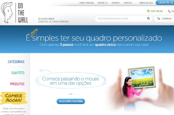 Startup aposta na venda de quadros personalizados