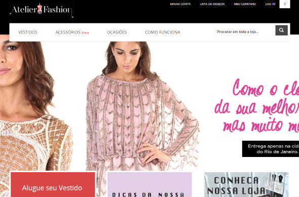 Atelier Fashion lança plataforma online de aluguel de roupas de festa