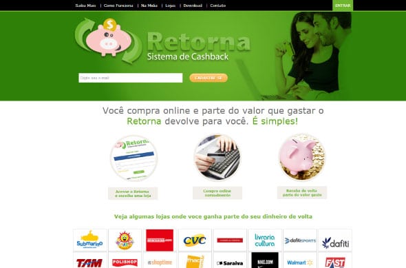 Portal promete devolver aos consumidores parte do dinheiro gasto on-line