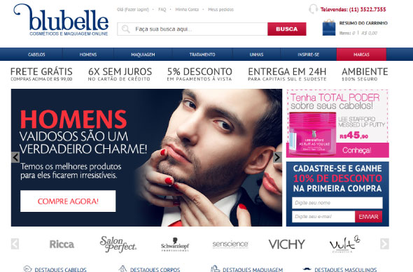 Blubelle aposta no crescente mercado de produtos de beleza para homens