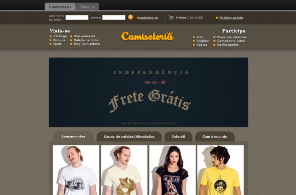 Pioneira no e-commerce de roupas exclusivas, Camiseteria melhora política de fretes com apoio de tecnologia