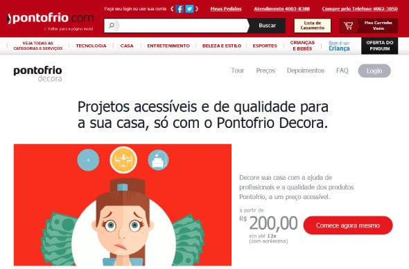 Pontofrio.com lança consultoria personalizada de decoração online