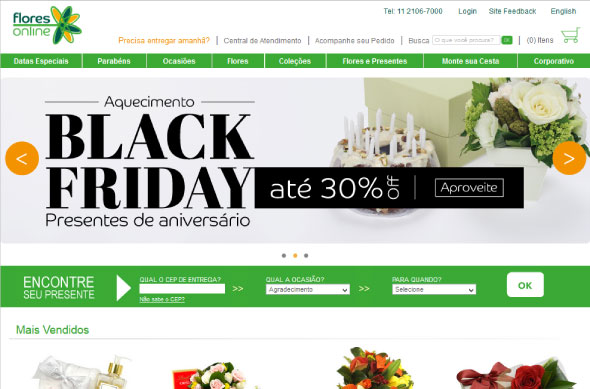 Flores Online antecipa Black Friday e dará descontos em mais de 200 itens a partir do dia 17