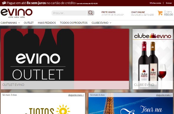 Evino consolida-se no mercado online de vinhos