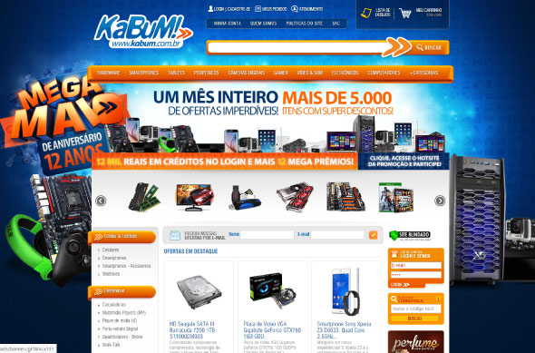 Kabum! comemora 12 anos com mês de promoções e sorteio de diversos prêmios