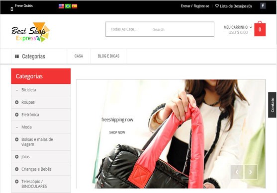 Loja online comercializará produtos importados diretamente da China e Estados Unidos