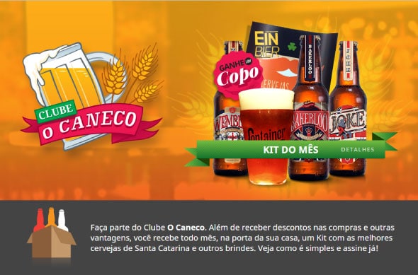 Clube online oferece kits mensais com cervejas artesanais