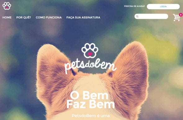 PetsdoBem possibilita que pessoas comprem ração e ajudem animais abandonados