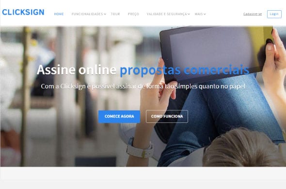 Clicksign oferece assinatura eletrônica de contratos