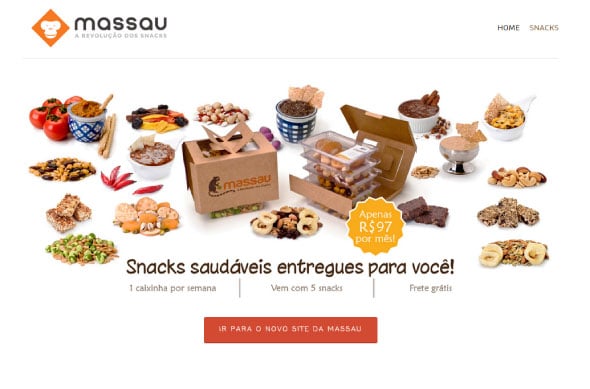 E-Commerce oferece snacks elaborados de forma saudável através de serviço de assinatura