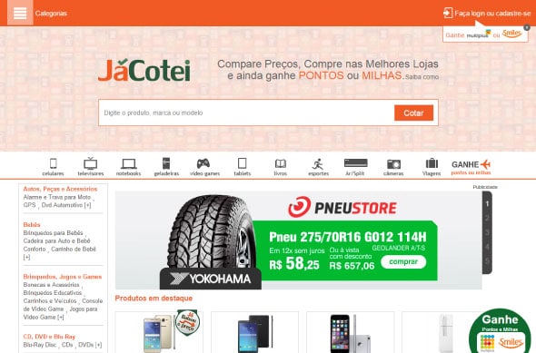 JáCotei traz novidades para os internautas durante o Black Friday